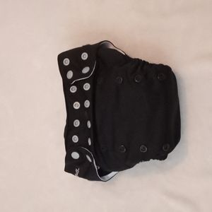 Funky Fluff Onesize Black Cloth Diaper